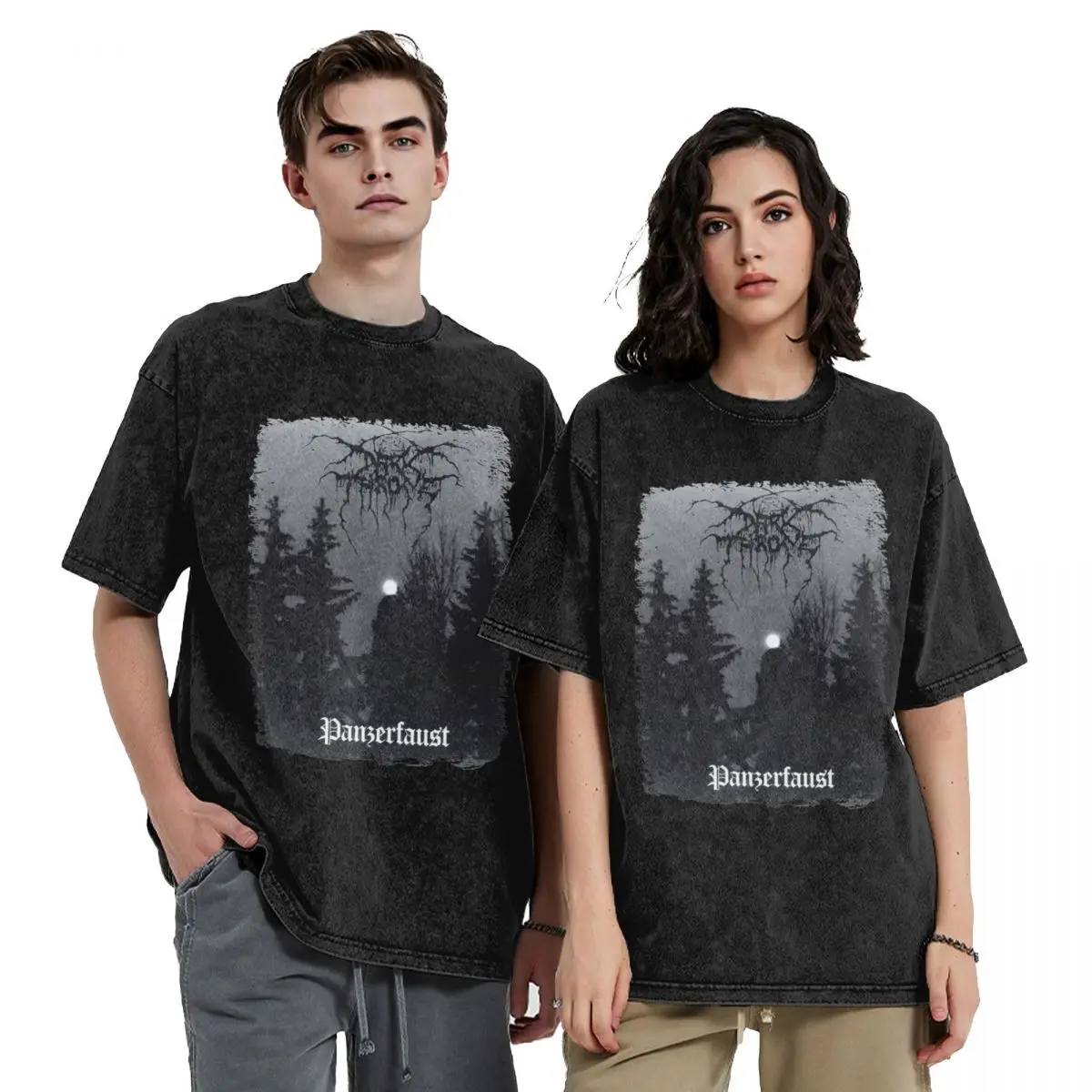 Washed T Shirts Darkthrone Transilvanian Hunger Hip Hop Vintage T-Shirt Oversize Streetwear Short Sleeve Tops Tees for Men Women