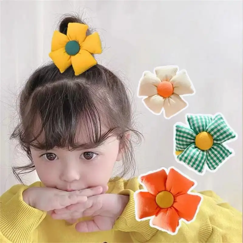 

Rubber Bands For Lovely Cartoon Flowers Butterfly Elastic Hair Bands Head Rope Ponytail Holder Children's Hair Accessories