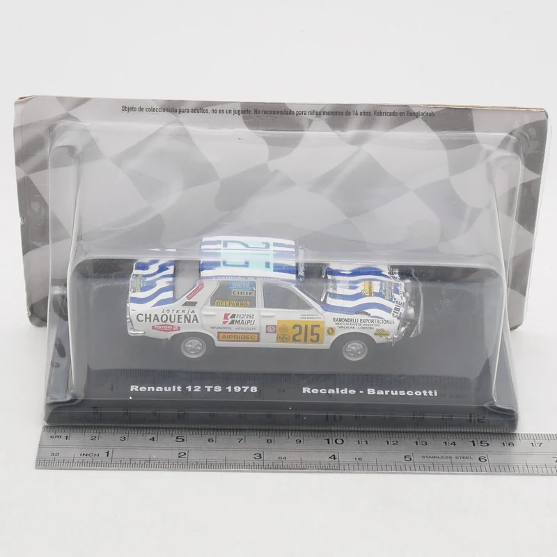 دييكاست IXO 1:43 مقياس رينو 12 TS WRC 1978 رالي سيارة سبيكة سيارة نموذج تحصيل لعبة هدية تذكارية عرض حلية