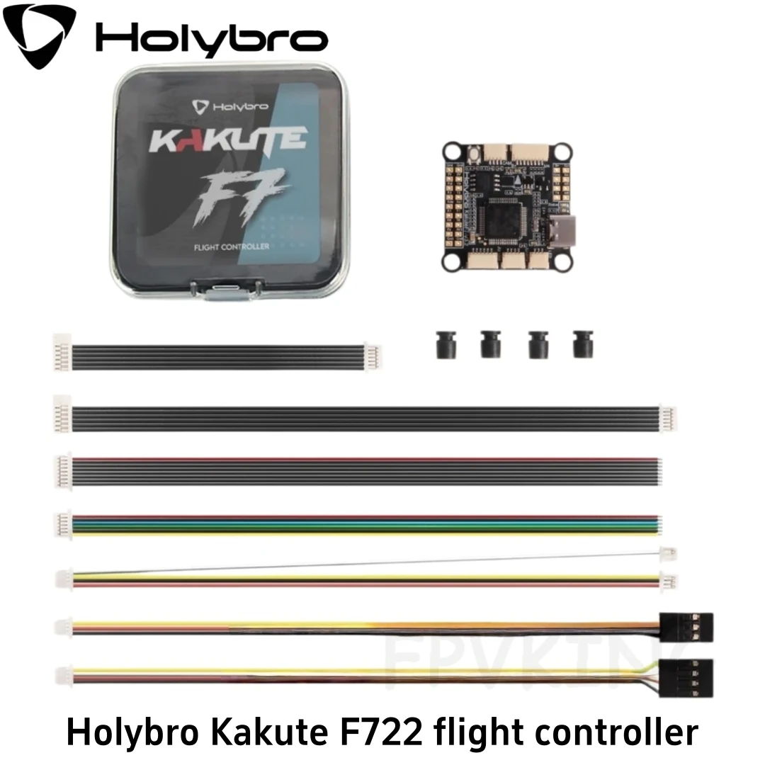 

Полетный контроллер Holybro Kakute F722 F7 ICM42688-P с барометром и OSD, 3-8S, для аналоговых FPV-дронов DJI VISTA HD VTX и радиоуправляемых моделей