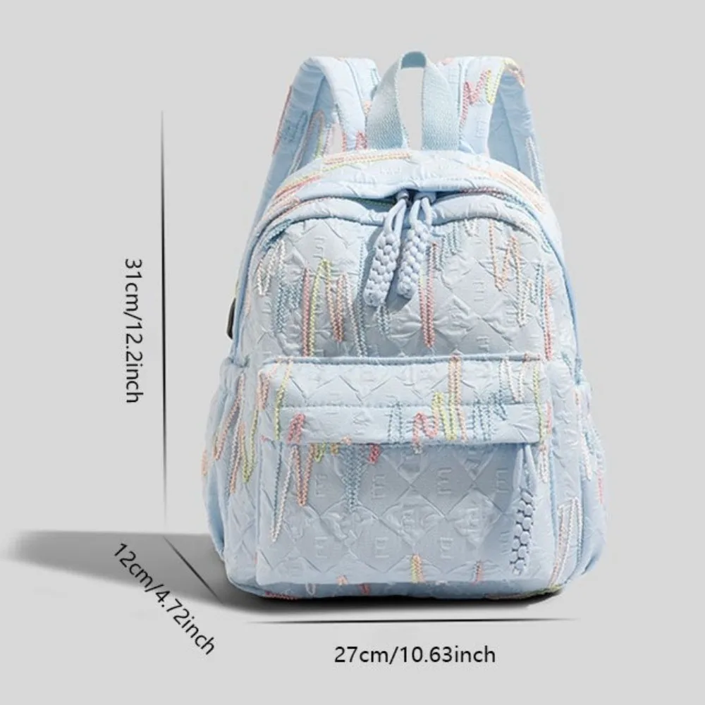 Large Capacity Travel Backpack Zipper Fashion Casual Daypack Cute Adjustable Shoulder Straps Girls Rucksack Outing
