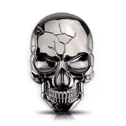 1Pcs Fashion 3D Demon Skull Zinc Alloy Metal Car Sticker for Car Motorcycle Logo Skull Emblem Badge Car Styling Stickers