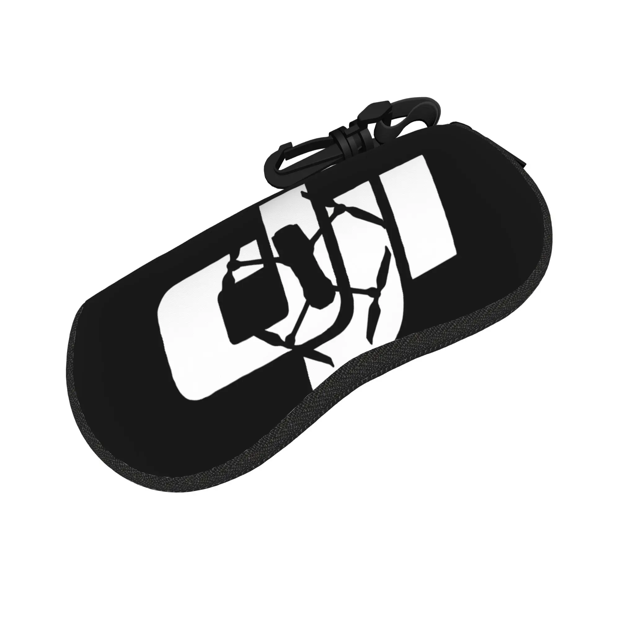 D-djis Drone Pilot Logo Glasses Case  Zipper Sunglasses Pouch Male Female Travel Eyeglass Protector Soft Eyewear Organizer