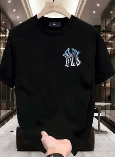 2026 Summer New Style Heavyweight 100% Cotton Short-Sleeved T-Shirt Men's Loose Trendy Cool High-End Shirt Men's Clothing image 4