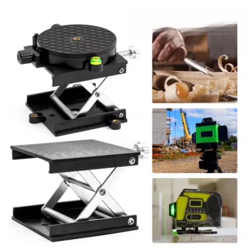 Aluminium Alloy Laser Support Base Lifting Platform 360 Degree Rotation Table Lifting Stand Platform Automatic Leveling Bracket
