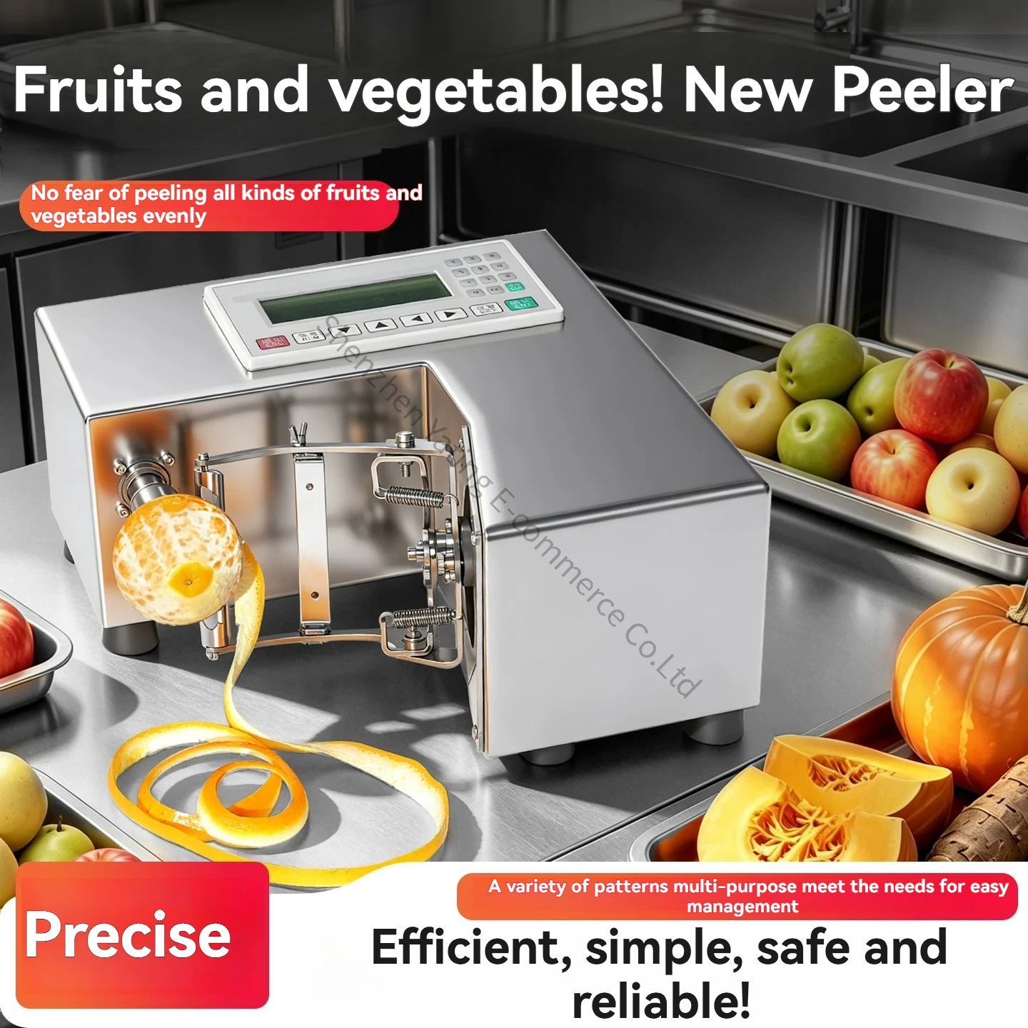 New Automatic Orange Peeler Commercial Stainless Steel Electric Apple Pear Orange Peeler Fruit Peeler
