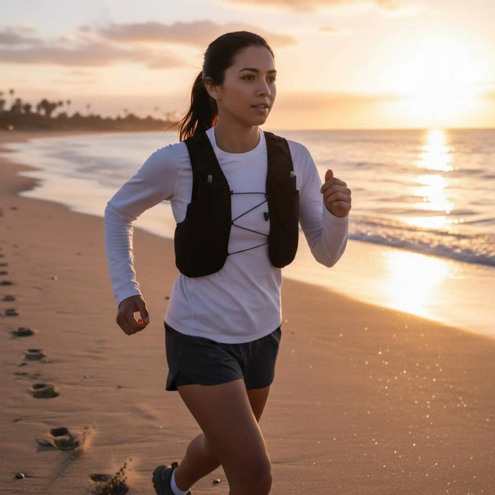 

Lightweight Running Vest Portable Lightweight Trail Vest Outdoor Gear Breathable Minimize Movement-Unrestricted Fit