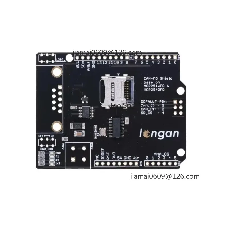 CAN FD Shield 2.0 Industrial Module 9‑Pin Sub‑D High‑Speed SPI Interface For Arduino