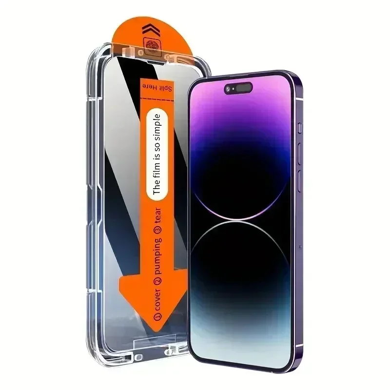 

3 шт. Защитная пленка для экрана без пыли, простая установка, для Huawei P60 Art, P50, P30, Pura 70 Ultra, P40 Pro Plus, антишпионское стекло