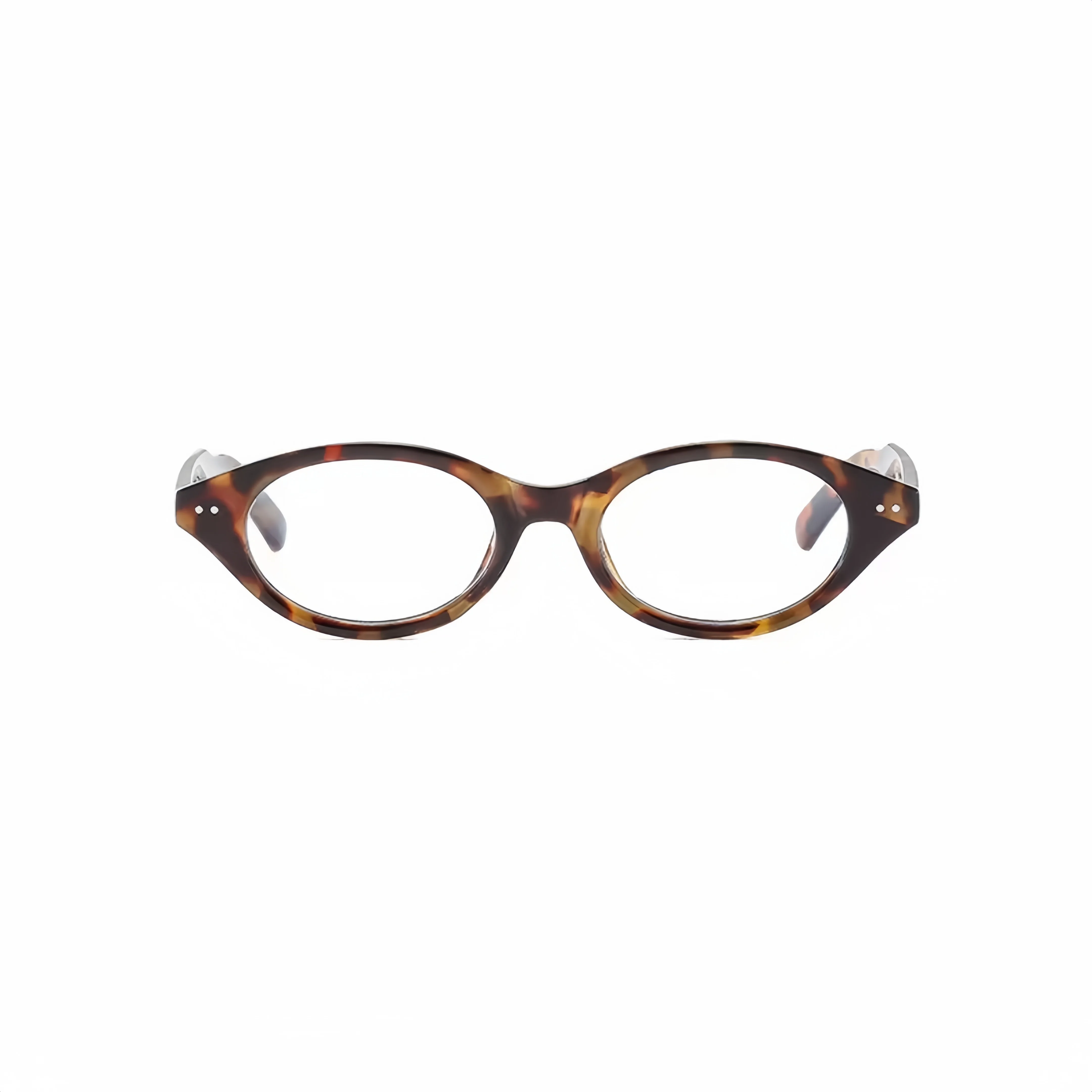 Retro Small Frame Oval Glasses Frame Korean Style Trendy Women\'s Versatile Anti-Blue Light and Anti-Radiation Glasses