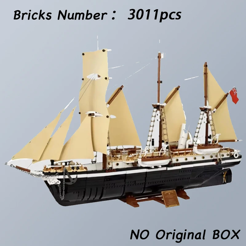 2025 neue Shackleton Schiff Ausdauer Bausteine DIY Montieren Stadt Ziegel Spielzeug Weihnachten