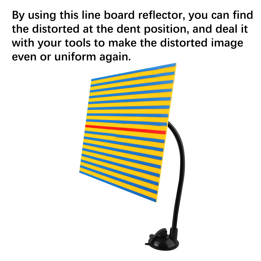 Paintless พร้อมไฟ LED รถ Depression Assist Repair ตรวจสอบ Reflector Line Board และ USB Dent Repair เครื่องมือกําจัด