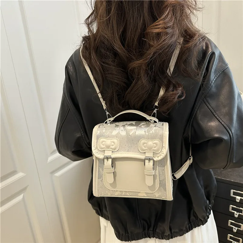 New autumn 2025 backpack for women fashionable and casual hand-held Korean student bag luxury design