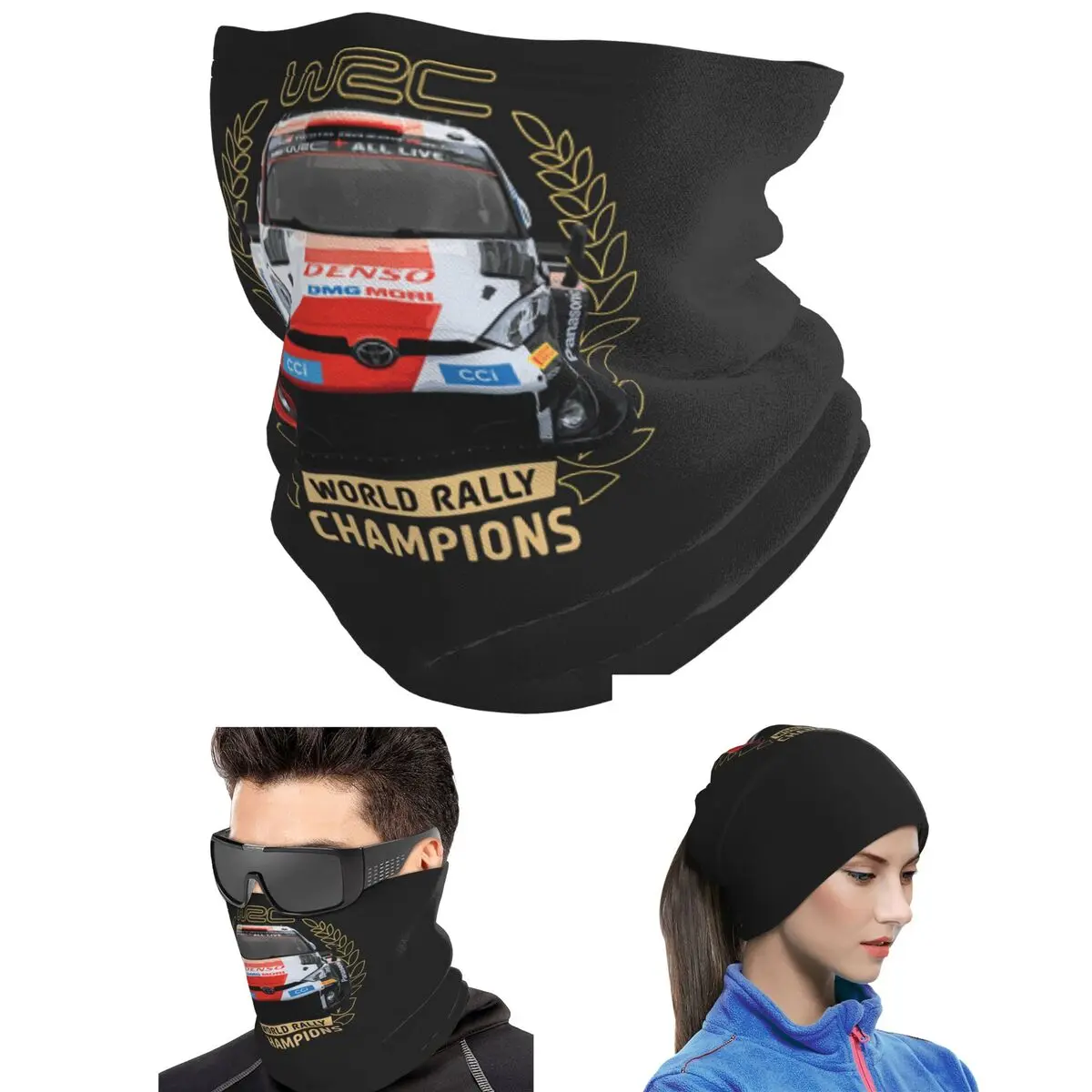 World Rally Championship WRC Bandana Neck Cover Printed Magic Scarf Warm Headband Unisex Adult Washable