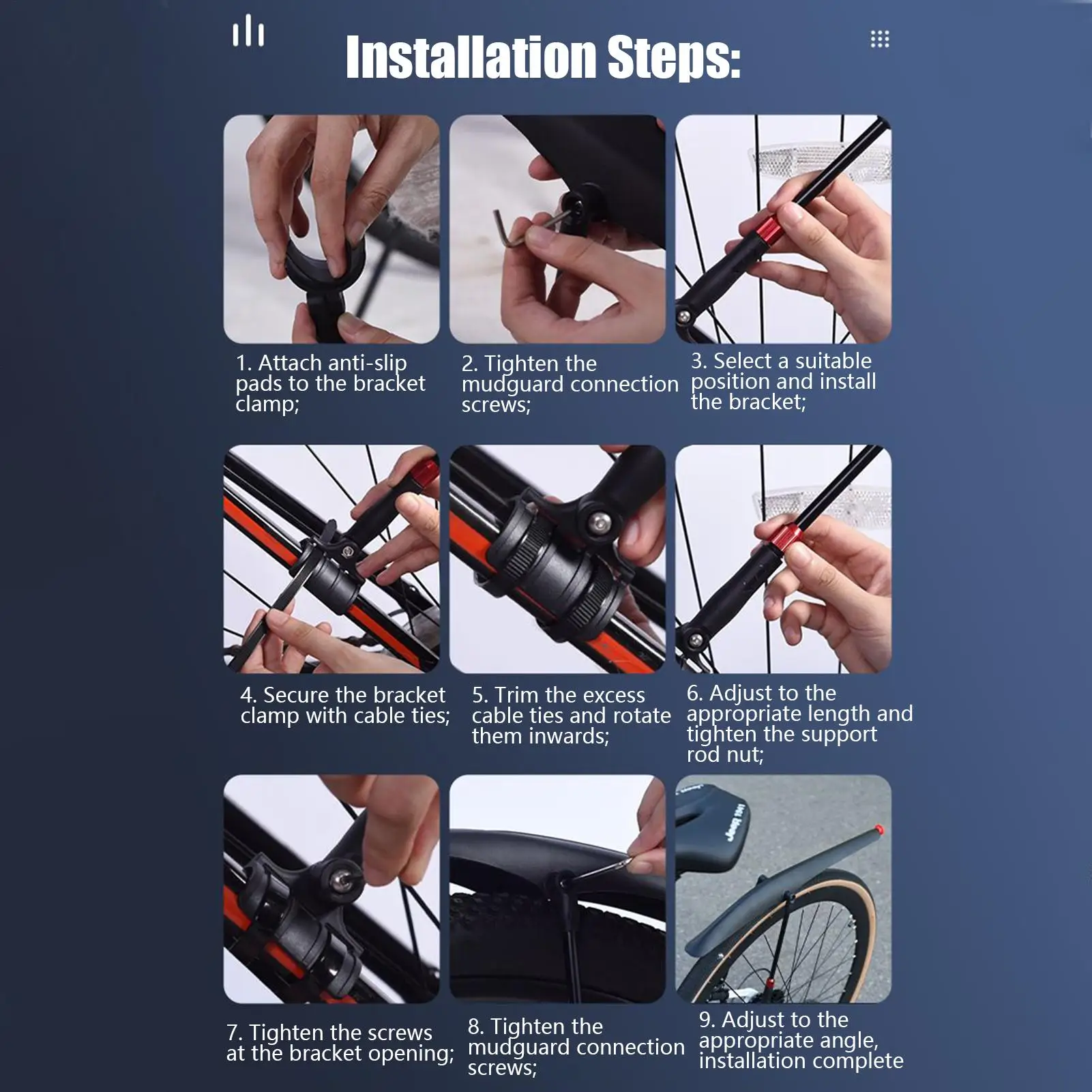 

Крылья для горного велосипеда, безопасный защитный чехол, комплект велосипедных крыльев для поездок на работу, езда на тропе, дождливый, грязевой, езды на велосипеде, уличный велосипед