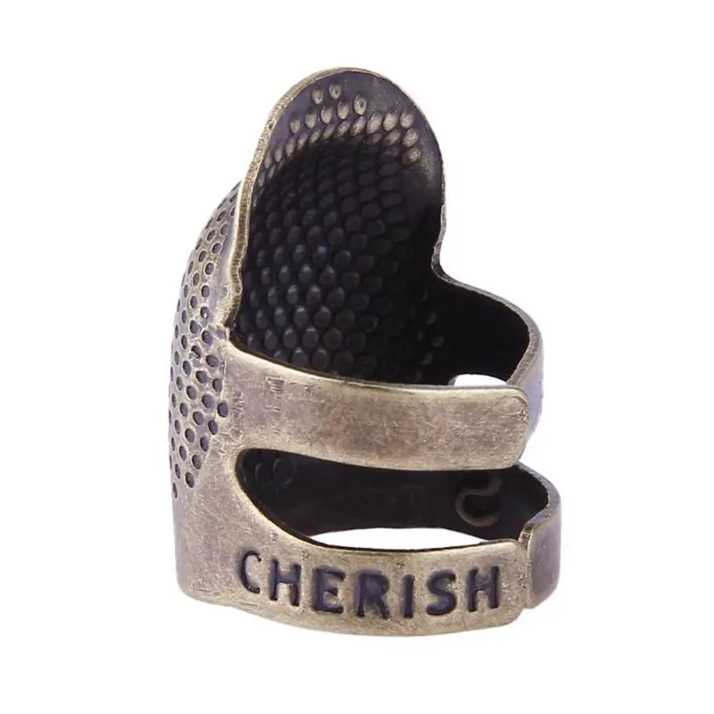 Stitching Tools Handworking DIY Crafts Metal Antique Ring Finger Protector Needle Thimble