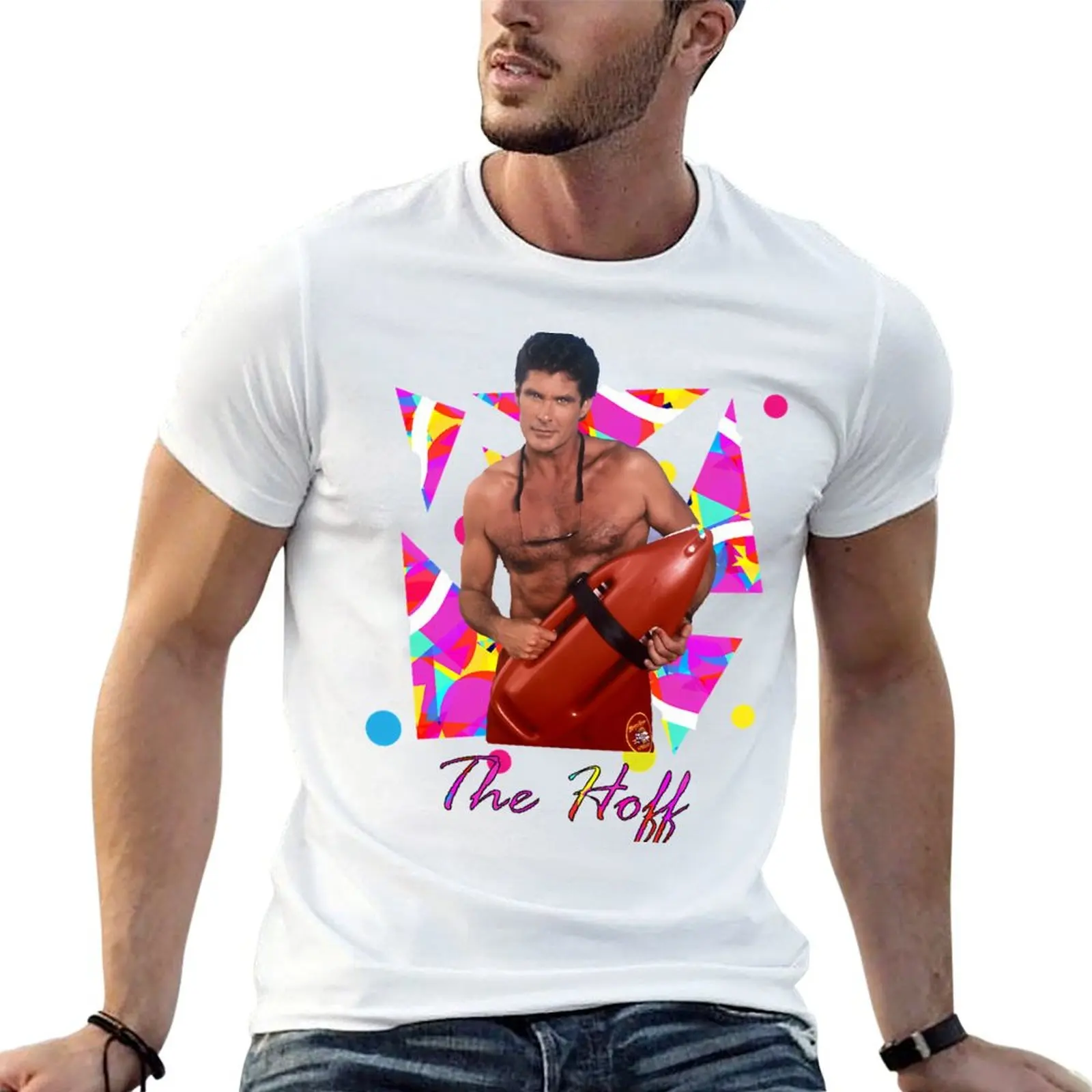 Camiseta The Hoff, camiseta lisa para hombre, camisetas de anime, camiseta oversize