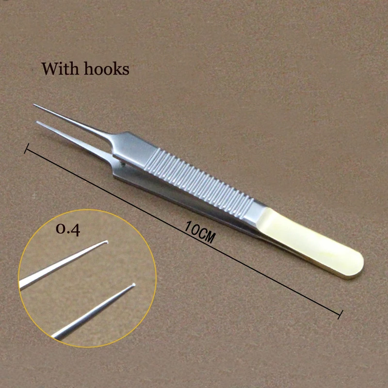 Outils de retrait de sutures pour paupières doubles, pour la chirurgie ophtalmique, esthétique et plastique - Acier inoxydable à dents - Pinces à graisse