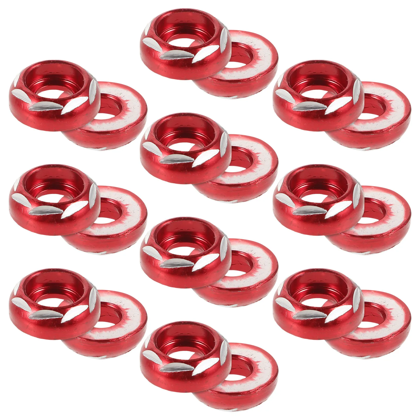 

20pcs Decorative Screw Washers Aluminum Alloy License Plate Mount For Motorcycle Number Plate Modification Kit Motorbike Frame