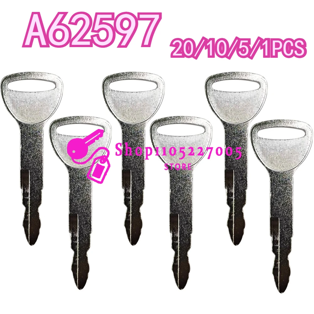 20/10/5/1PCS New Keys A62597 57591-23330-71 Ignition Key for Forklift New Model