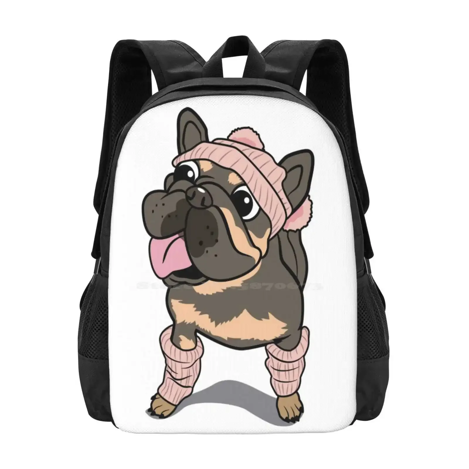 

Fancy The Frenchie Hot Sale Schoolbag Backpack Fashion Bags Frenchie French Bulldog Bully