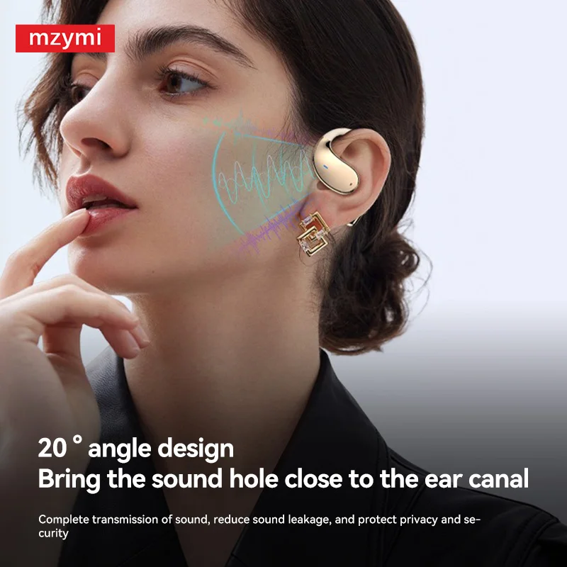 mzymi Wireless Bluetooth 5.4 Earphones Q39 Noise Canceling TWS Sports Headphones OEM Over Ear Earbuds Gamer Headset For XIAOMI