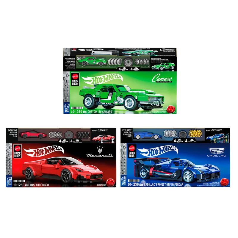 

[Genuine]Mattel Hot Wheels Toy Model Car Assorted Collection Mercedes Benz 300sl Maserati Camaro Audi - Surprise Decoration Gift