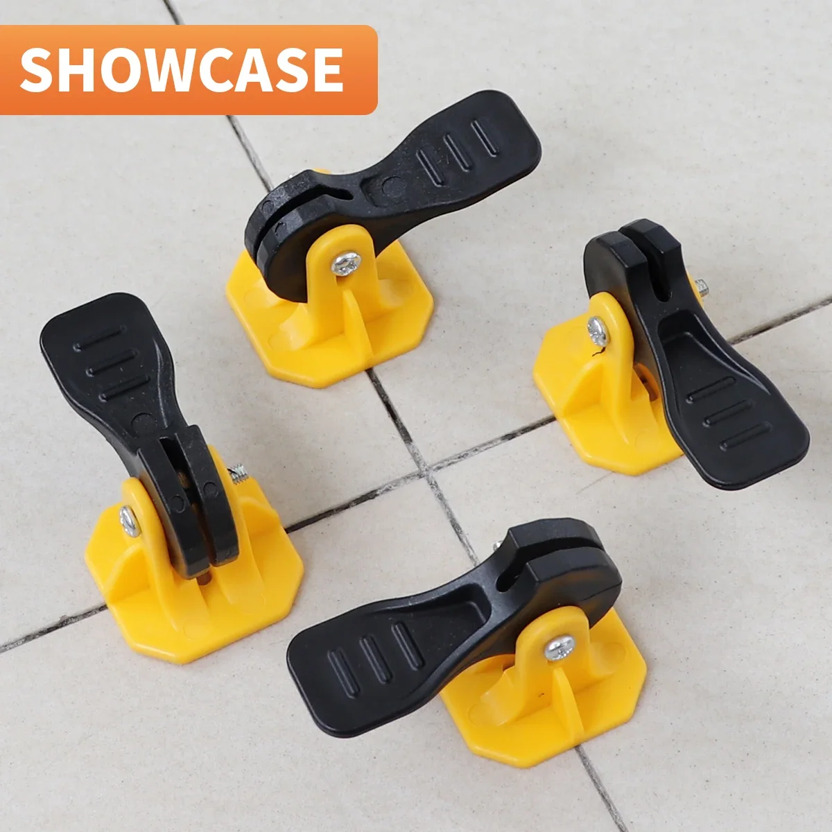 Onnfang 4/50 Reusable Floor Tile Leveler Adjuster Leveling System Clips Plastic Positioning Artifacts Locator Flooring Wall Tile