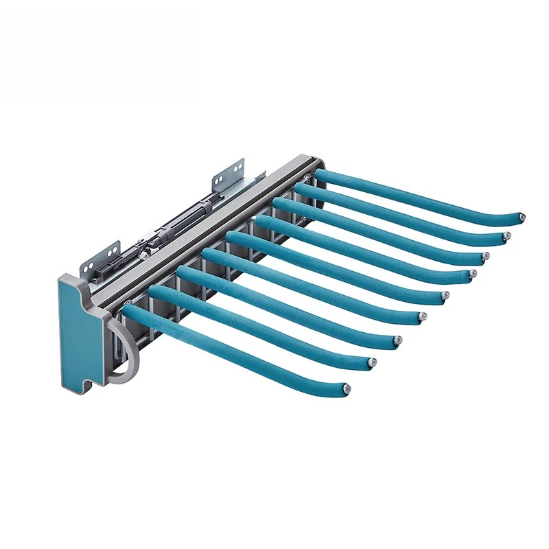 

Install a single-row pull-out pants rack to master your wardrobe space