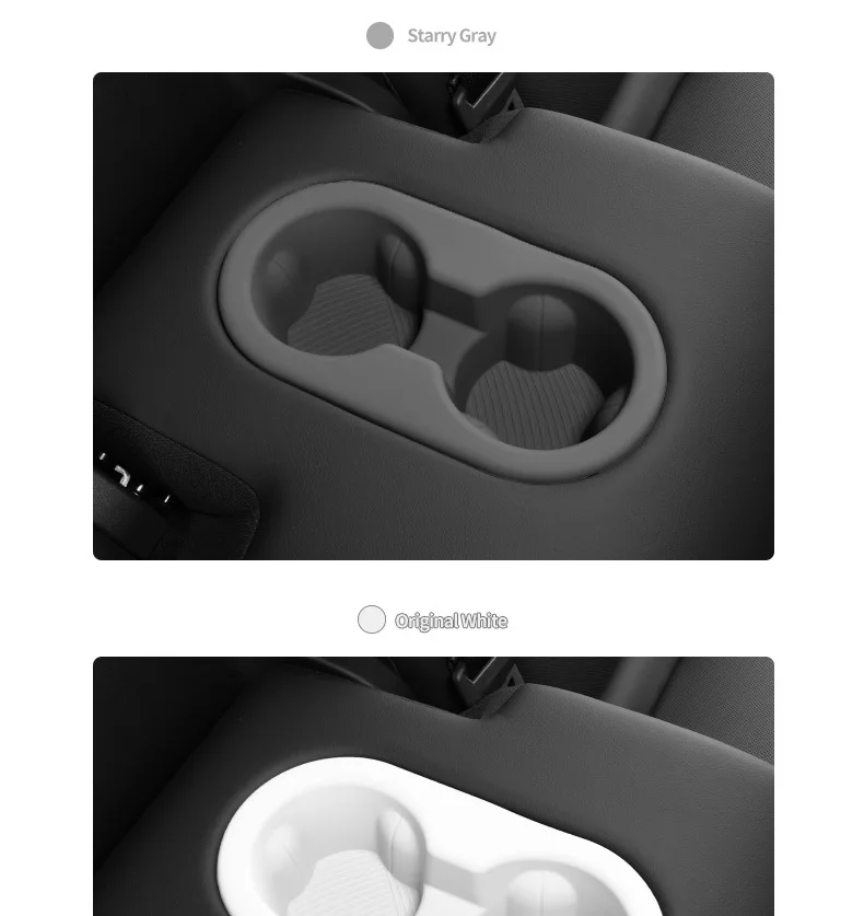 Für Tesla Model Y Juniper 2025+ Rücksitz-Getränkehalter Rutschfeste Silikon-Becherhülle Anti-Rutsch-Matte Auto-Innenausstattung Tuning-Zubehör – Detail 16