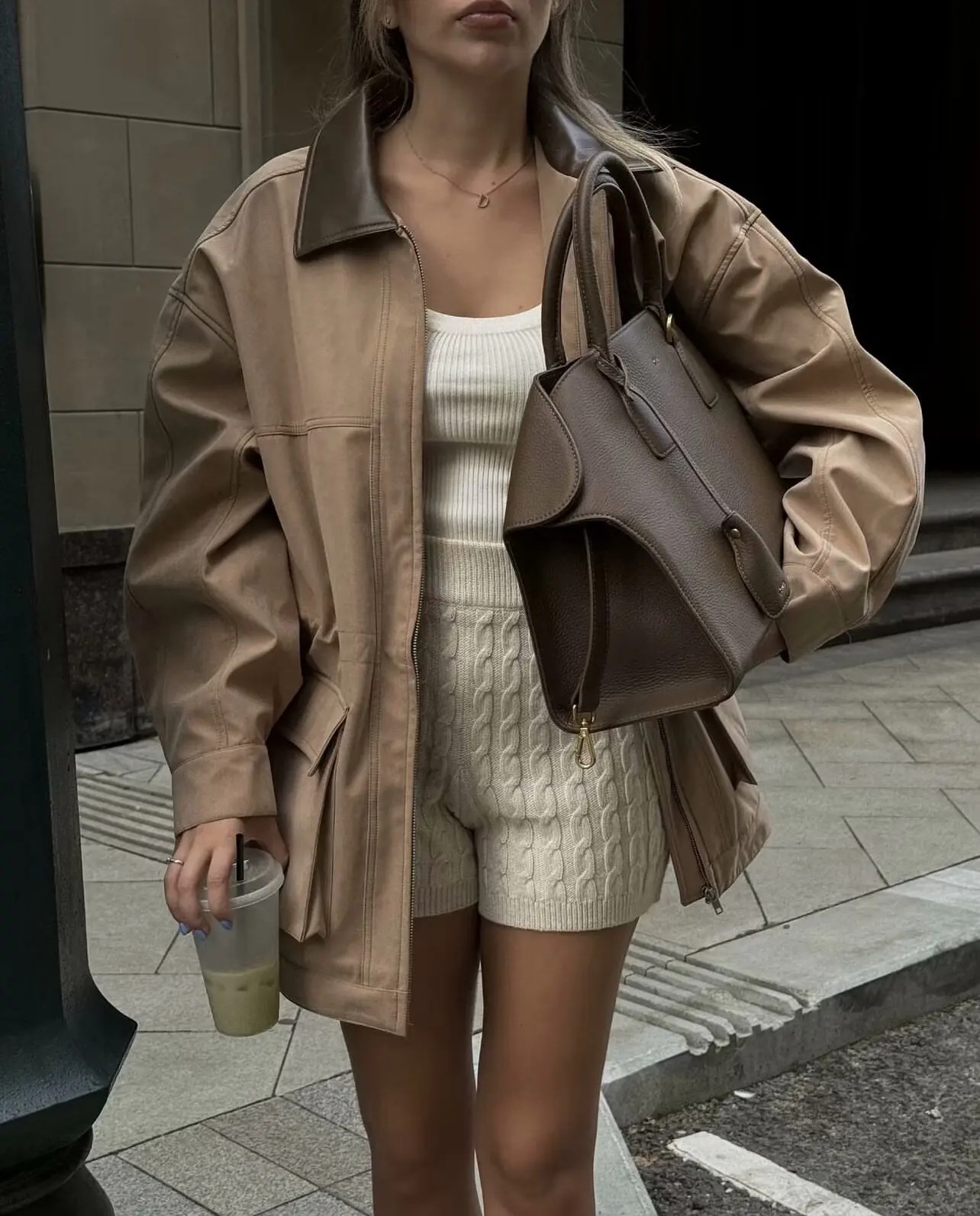 

Simple and Fashionable Windbreaker Women's Workwear Style Windbreaker Jacket Long-sleeved Waist Design Spring and Autumn Style