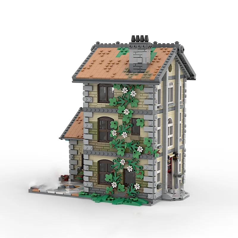 Modelo de construção de cidade modular moc edifício casa de família modelo tecnologia presente modular construção diy montagem brinquedos de construção
