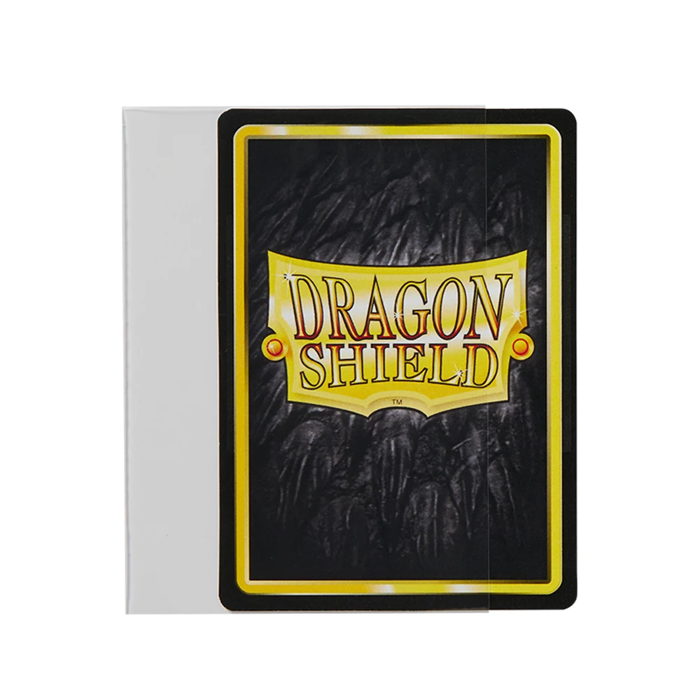 Dragon Shield-fundas transparentes de alta calidad para cartas, Fundas protectoras TCG para juegos de mesa, 66x91mm, 100 unids/lote por caja