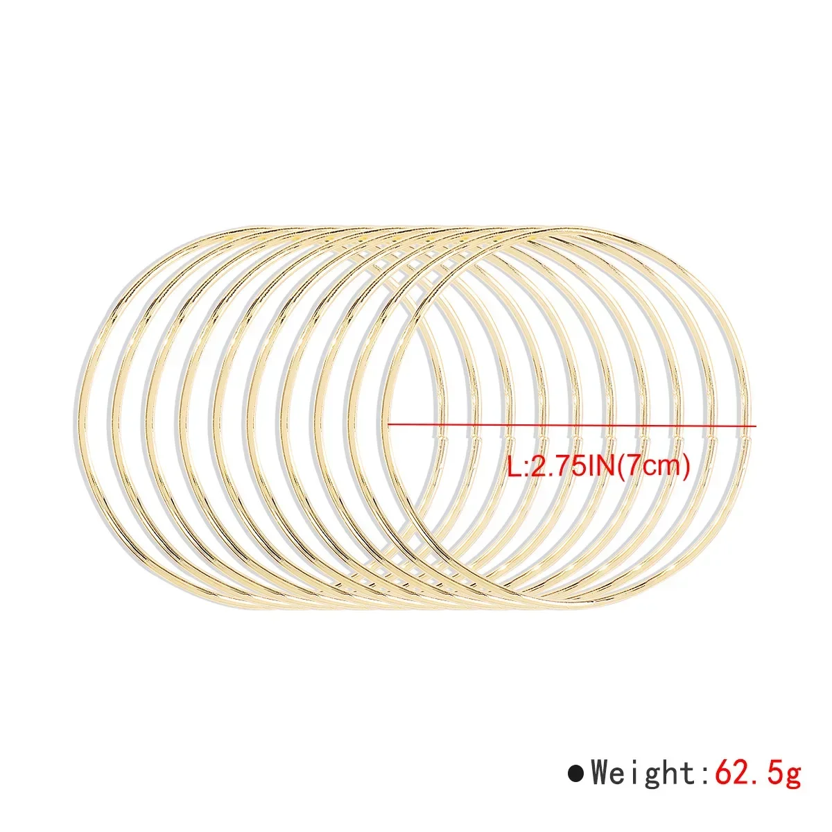 Multilayer Bracelet Simple Round Irregular Bracelet For Women Gift