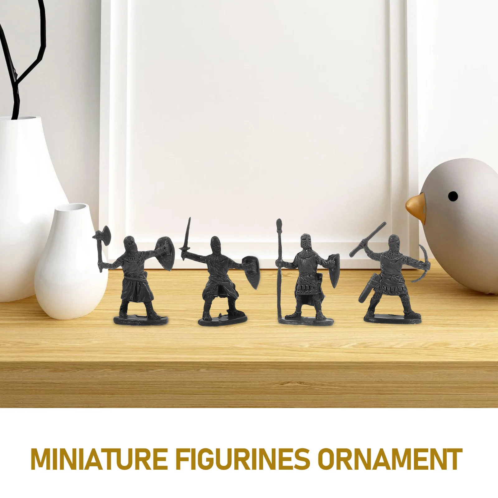 Medieval Figurines Mini Soldier Model Kids Outdoor Toys Miniature People Army Action Figures Plastic Small Models