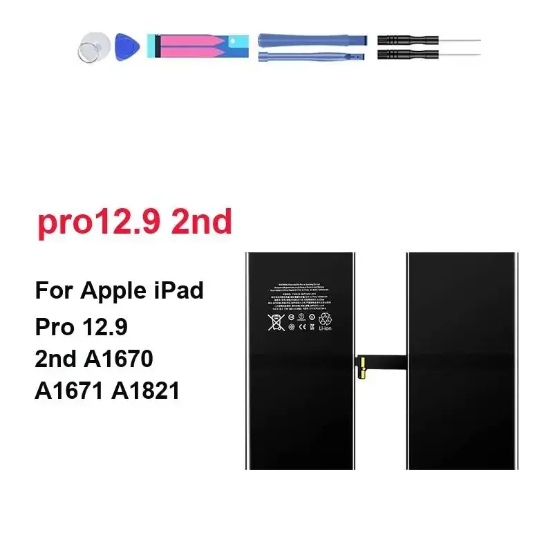 

Tablet Battery 10994mAh Strong Compatibility High-Capacity For Apple iPad Pro 12.9 2nd 2017 A1670 A1671 A1821 pro12.9