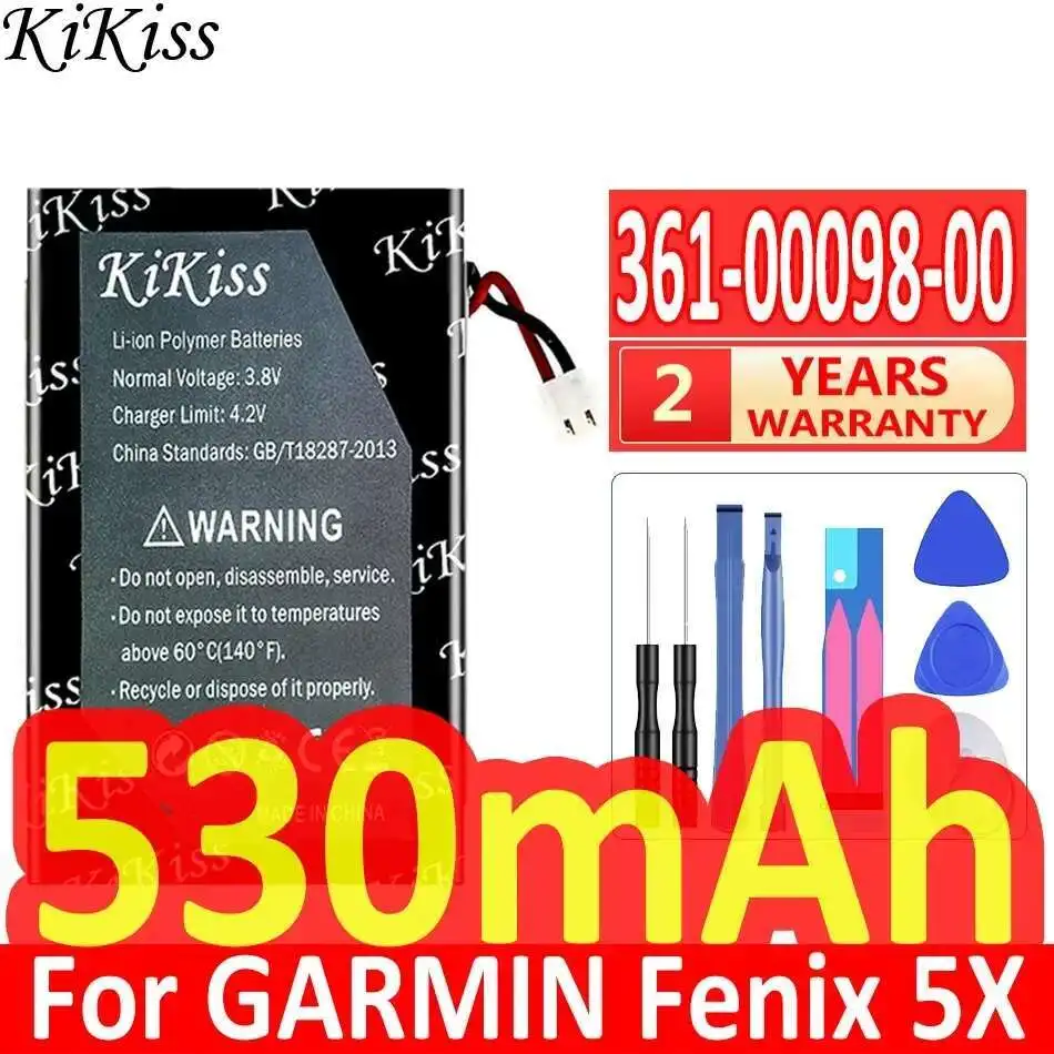 

Аккумулятор для часов высокой производительности для Garmin Fenix 5X Gps Sport 361-00098-00 530 мАч стабильный