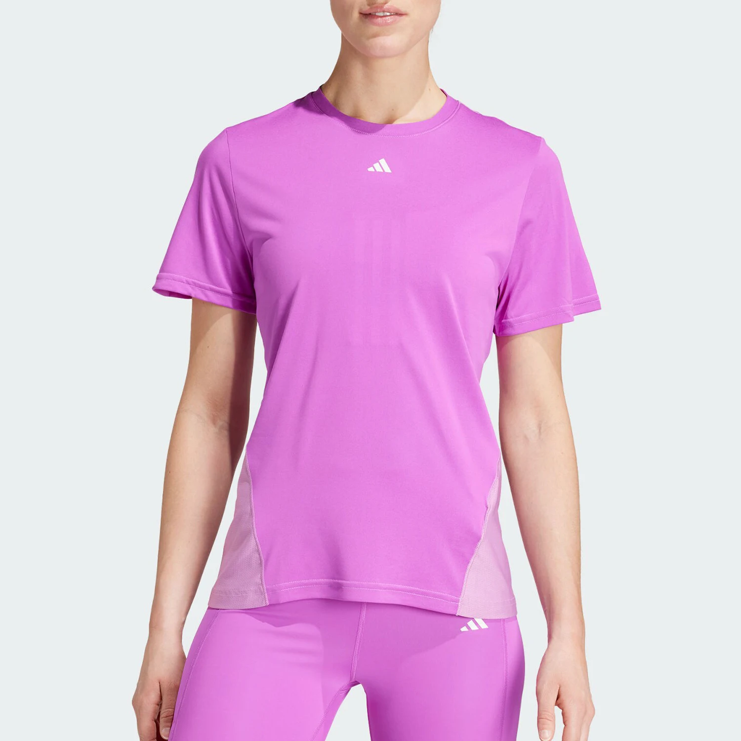 

Adidas Official WTR D4T T Women's Fitness Round Neck T-Shirt JG6057