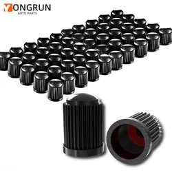 Tire Valve Cover With O-Ring Rubber Seal Plastic Valve Stem Cover Seal Dustproof Suitable For Automobiles Bicycles Motorcycles