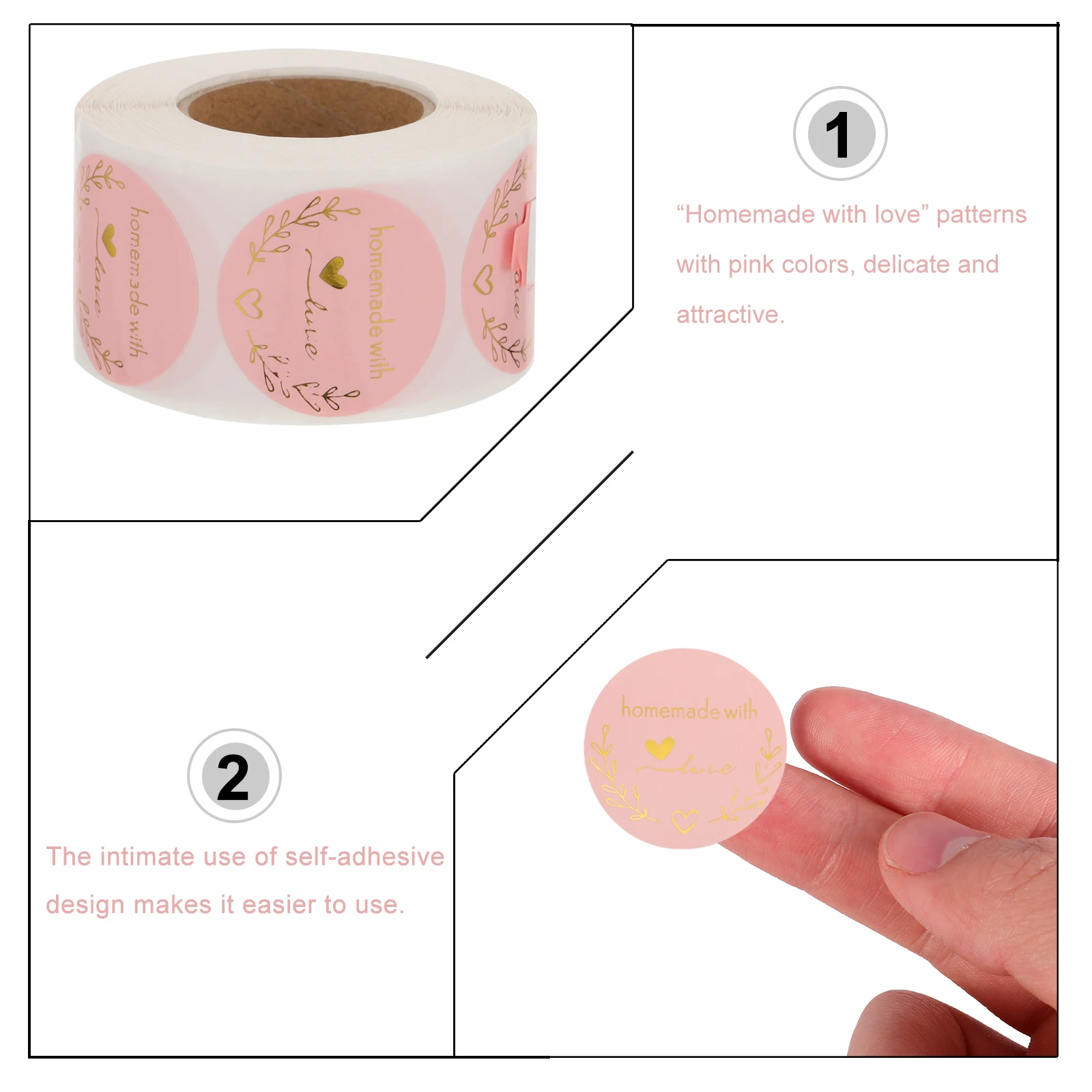 

Baking Stickers Adhesive Party Label Gift Decoration Decorative Sealing Labels Printing Postcard