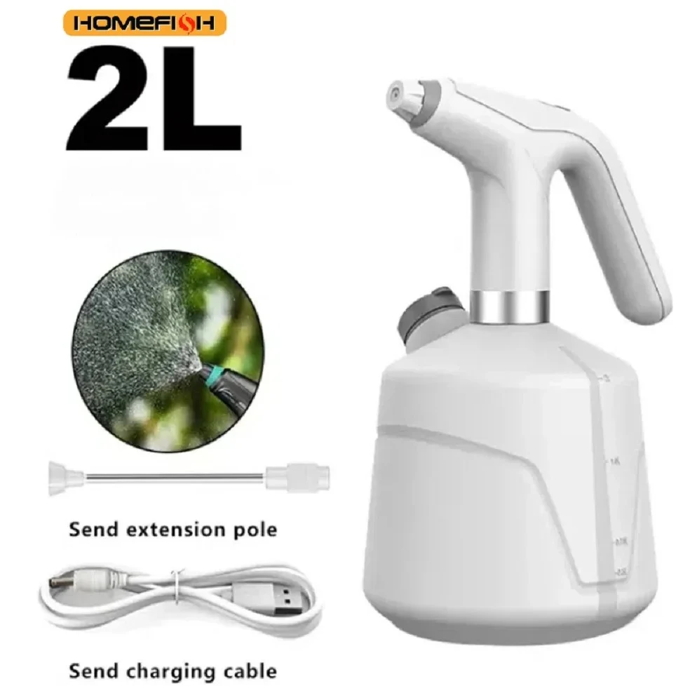 HOMEFISH 2L Electric Plant Spray Bottle Automatic Watering Fogger USB Electric Sanitizing Sprayer Watering Machine Plants