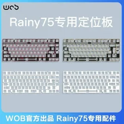 Rainy75 Keyboard Accessories Custom FR4- Positioning Board/Ice Crystal Backboard/Sound Bottom Cotton/Satellite Axis for Rainy75