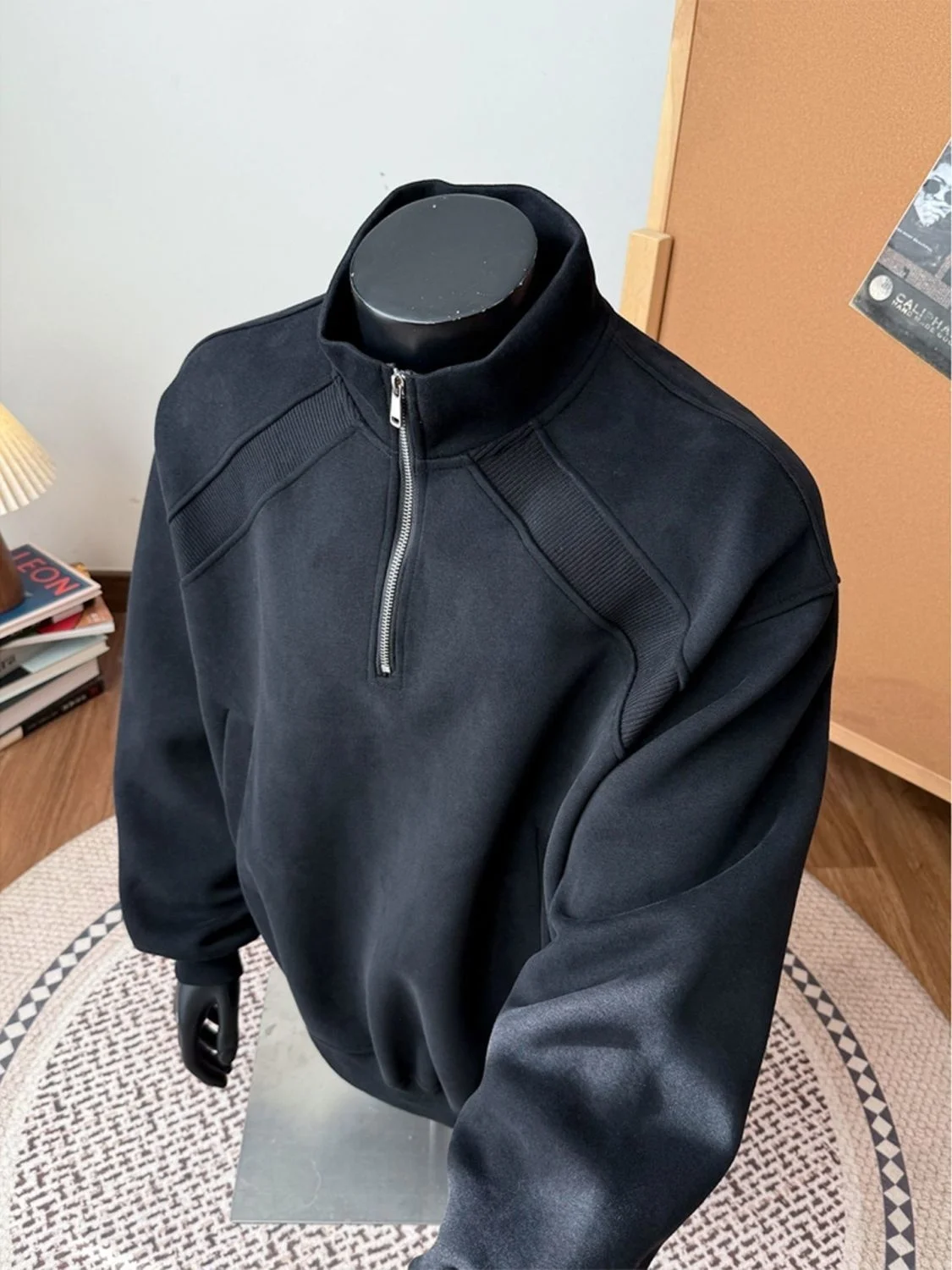 

Mens No Hat Hoodies For Man Designer Closure Simple Modern Urban Comfortable Half-Zip Fashion Regular Cool Spring Winter Youth