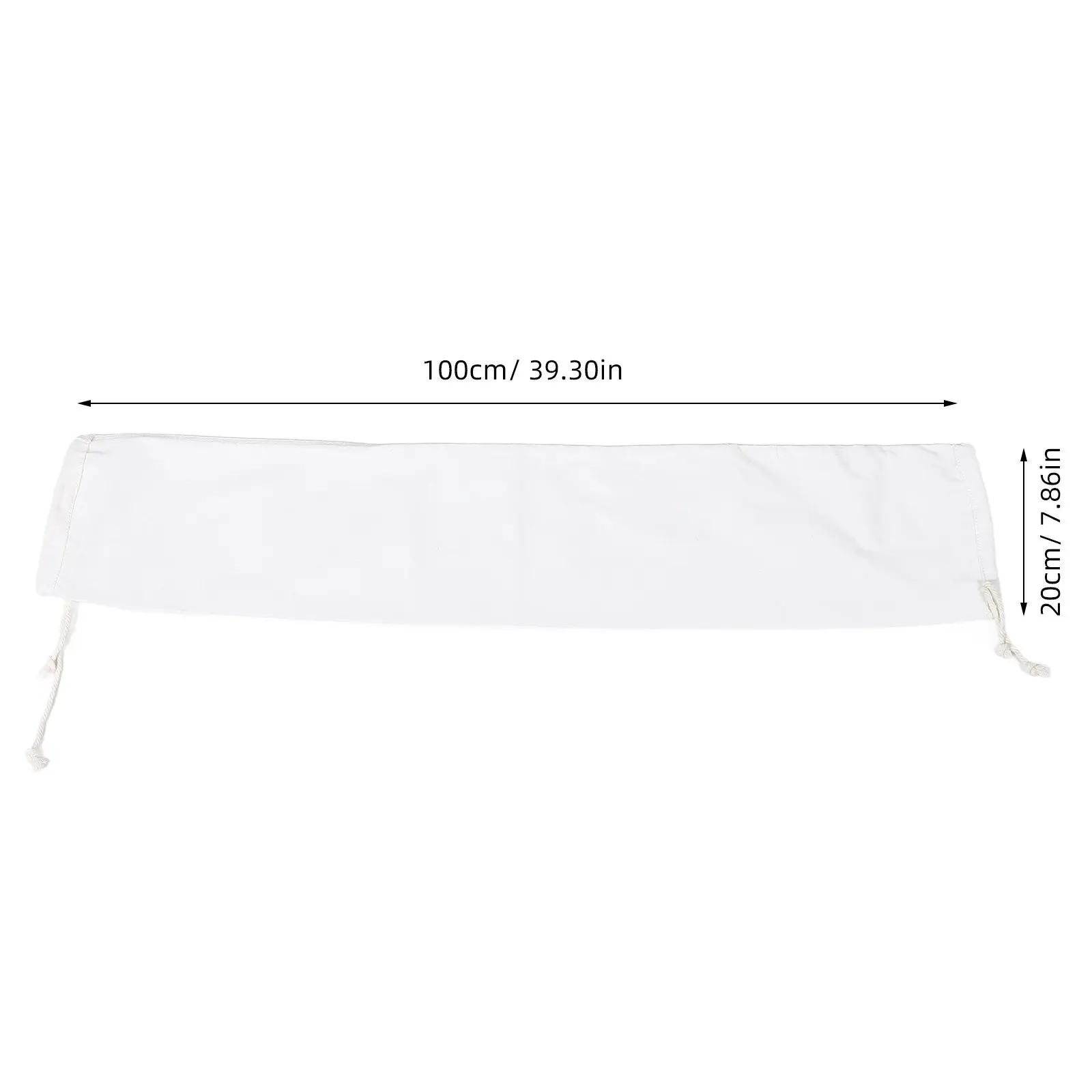 Muslin Bags Canvas Drawstring Linen Pouch Reusable Cotton Flour Sack Strong Cloth Bag for Residue Collection Milling Grinding