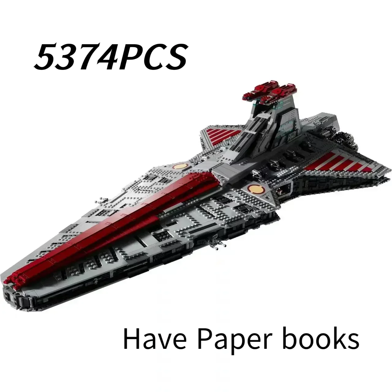 2023 nuovo 75367 più grande classe Venator repubblica attacchi Cruiser Building Set Blocks mattoni giocattoli per regali di natale ragazzo adulto