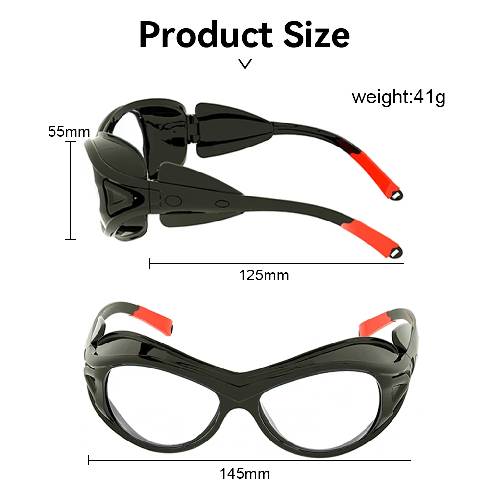 Safety Goggles UV400 Anti-Fog Impact Splash Wind Sand Resistant PC Lens Clear Protective Glasses for Workshop Construction
