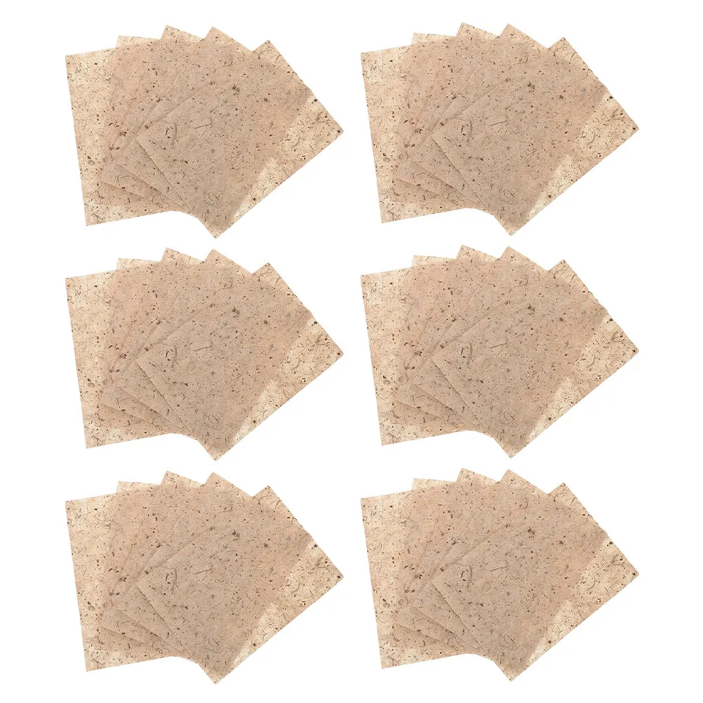 

50Pcs Vintage Chinese Calligraphy Paper Traditional Bark Texture for Beginners Students Ink Painting Watercolor Drawing Practice