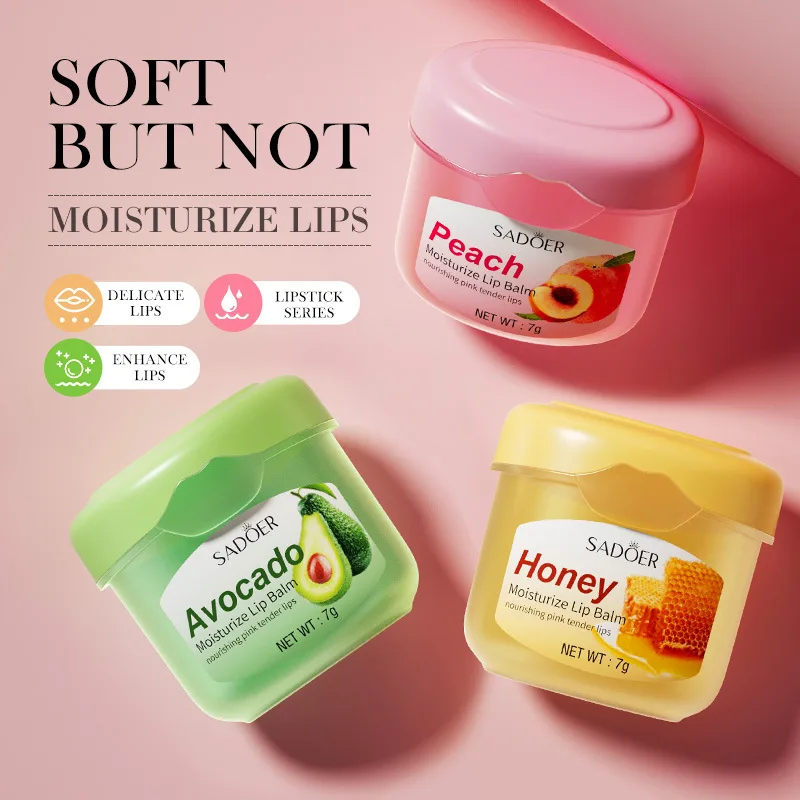 Honey Fruit Lipstick Moisturizing and Nourishing Lips Removing Dead Skin and Preventing Dryness and Cracking