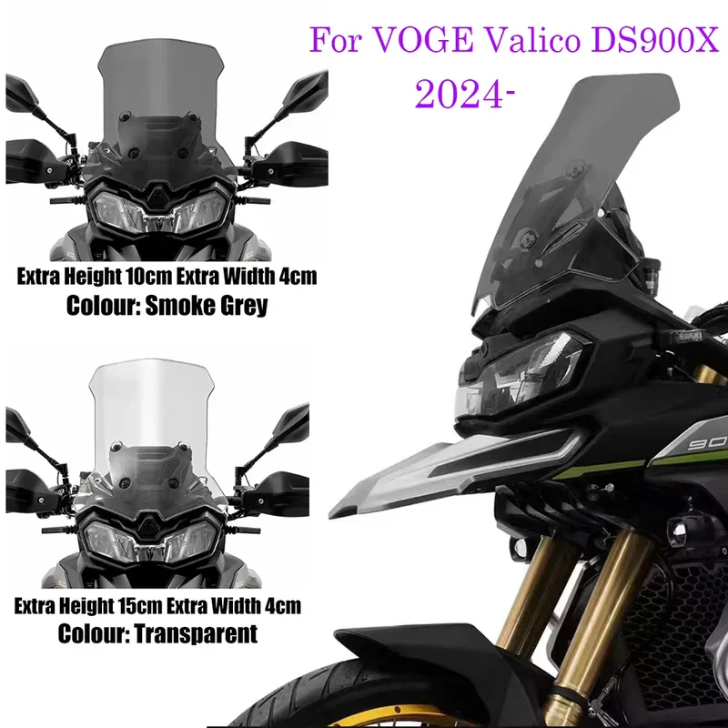 Suitable for Longxin motorcycle windshield VOGE Valico 900 DSX DS 900 X with raised windshield deflector