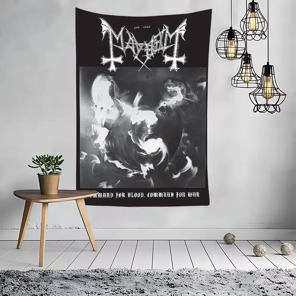 Band M-MayhemS Command for Blood Command for War flag Party Decoration Art Picnic Home Hanging Camping Outdoor Party Banner